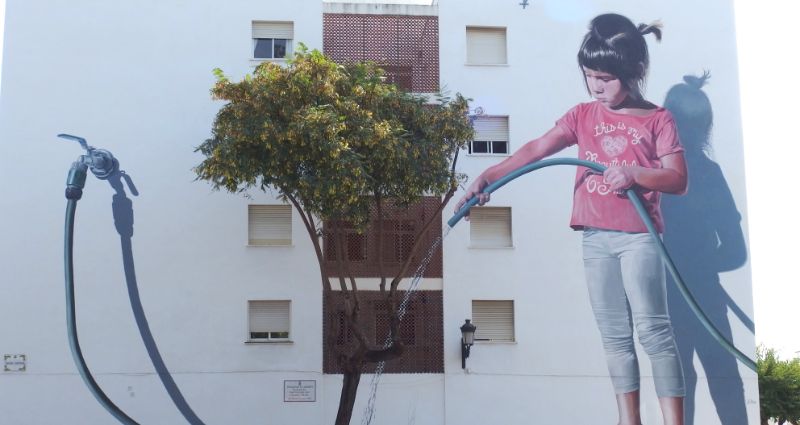 Urban art murals in Estepona