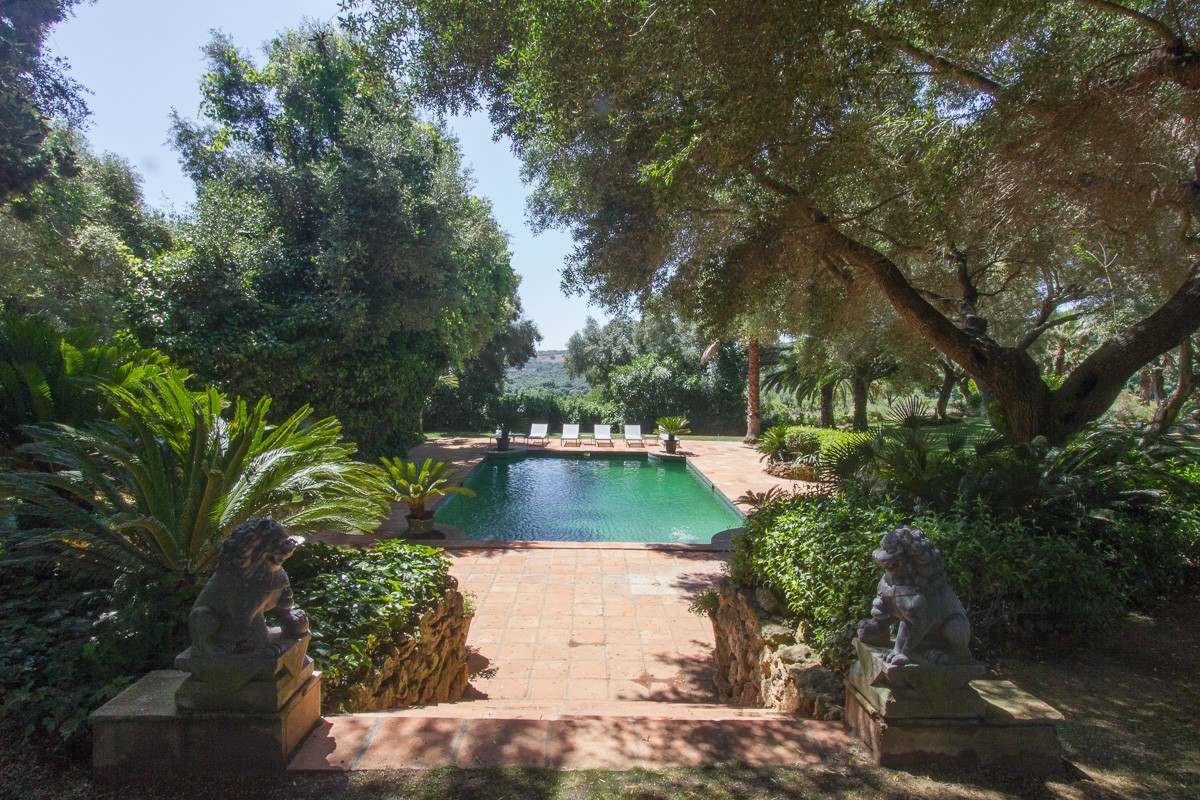 The pool is private and secluded Sotogrande villa pool rental
