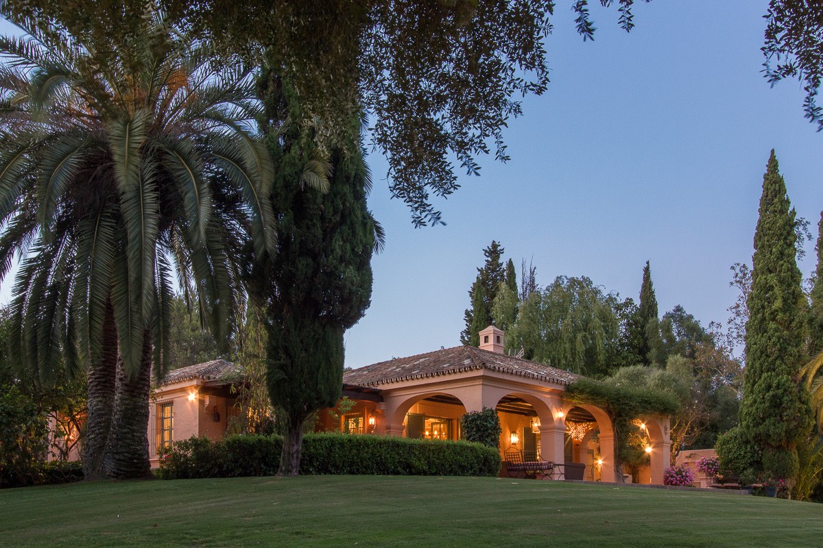 Spanish luxury cortijo at dusk Spanish luxury cortijo at dusk rental Sotogrande