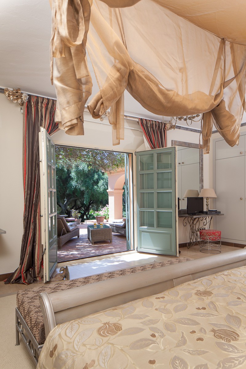 Master bedroom terrace Sotogrande villa bedroom terracce