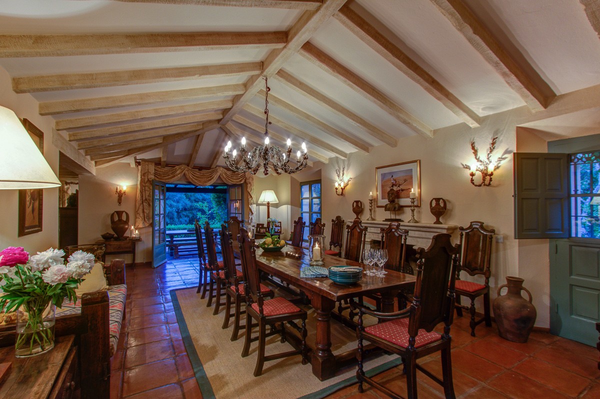 Dining room Sotogrande Villa dining room