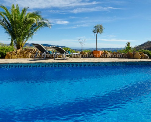 pool view Malaga villa rental