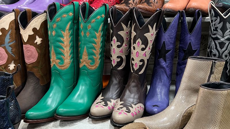 Cowboy style handmade boots