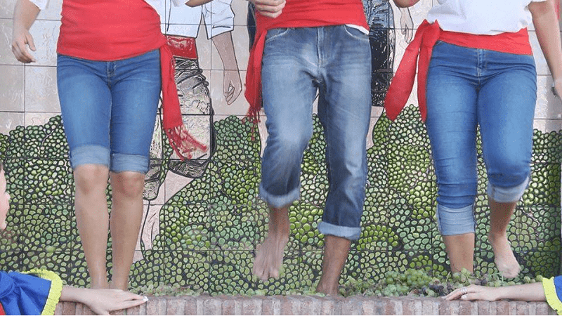 Crushing Grapes in Manilva