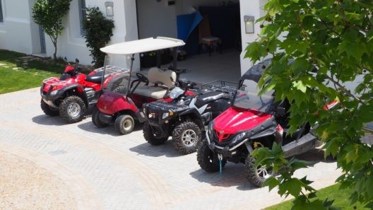 The Retreat luxury villa in Ronda quadbikes