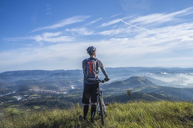 Cyclist in Spain