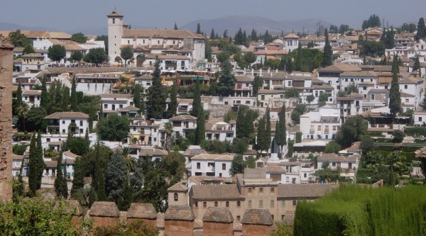 Albayzin from the Alhambra, Granada