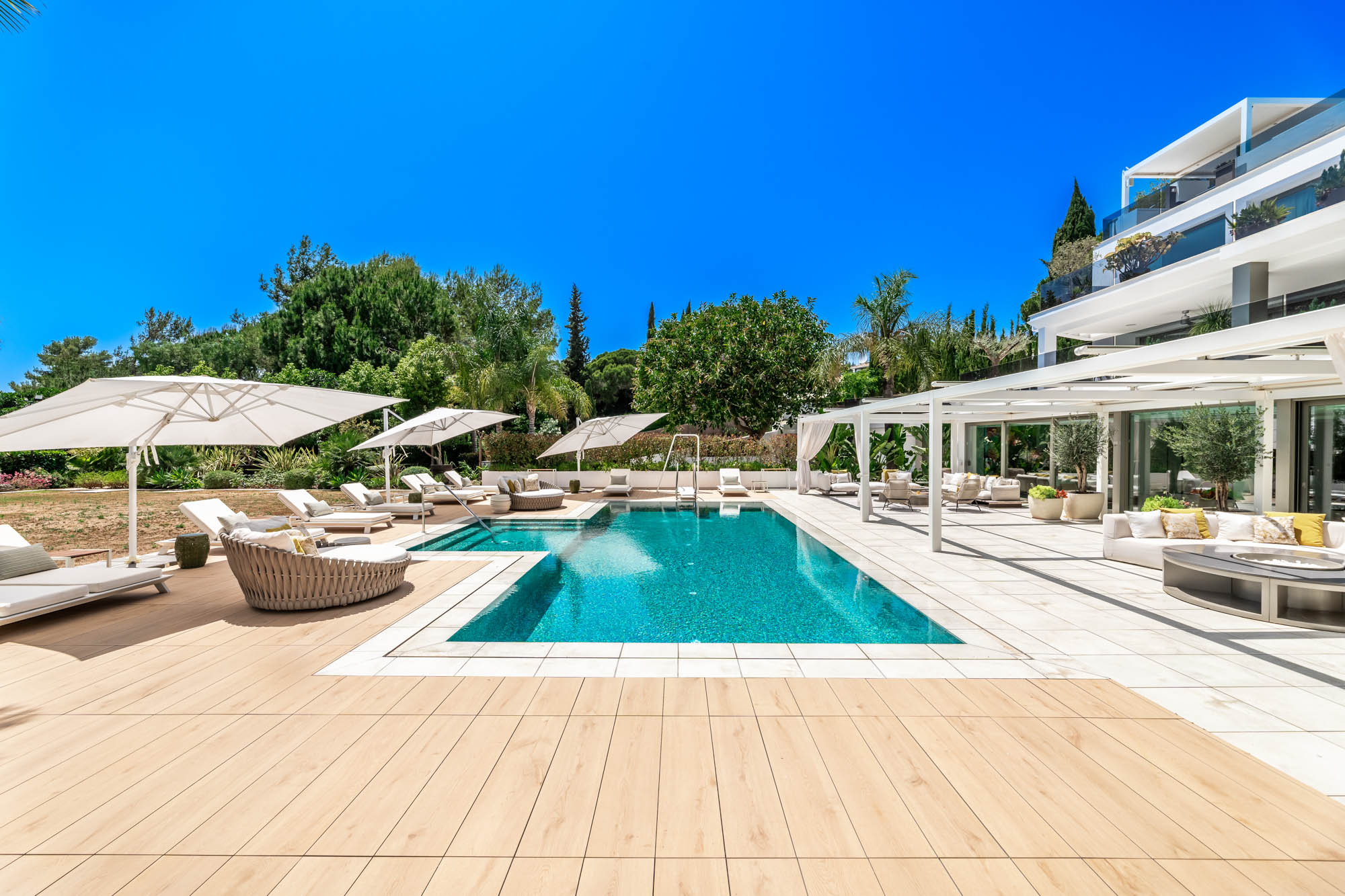 Villa Talaia Pool and Lounging Area