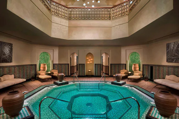 Luxurious hotel spa