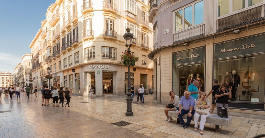 Luxury shopping in Malaga, Andalucia