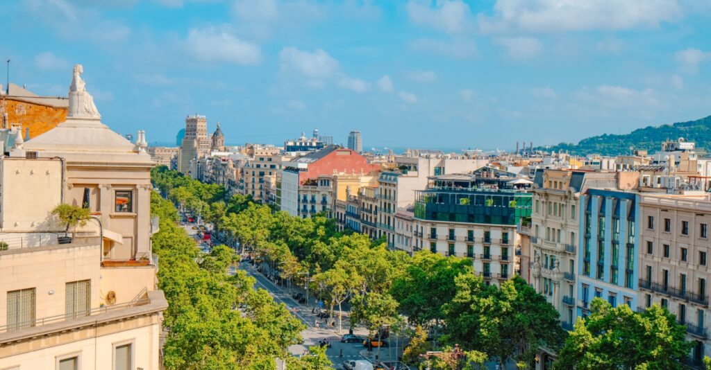 Barcelona luxury shopping on Passeig de Gracia