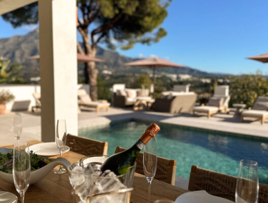 9 Villa Abie Luxury Private Villa Marbella Poolside Dining